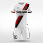 XTeamwear Soccer Uniforms white / S Shadow Blade- Custom Soccer Jerseys Kit Sublimated for Team - WS201GYNJ3