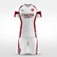 XTeamwear Soccer Uniforms white / S Through the clouds - Custom Soccer Jerseys Kit Sublimated for Team - WS204GCCY3