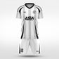 XTeamwear Soccer Uniforms white / S Vertical Ridge - Custom Soccer Jerseys Kit Sublimated for Team - WS204GCZL3