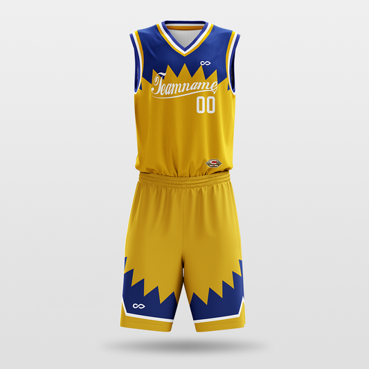 Fire- sublimated basketball jersey set BK018