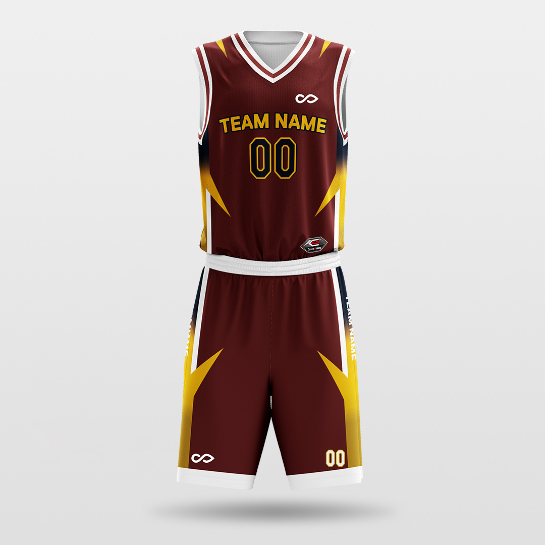 armor- sublimated basketball jersey set BK086