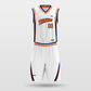 Tiger teeth- sublimated basketball jersey set BK016