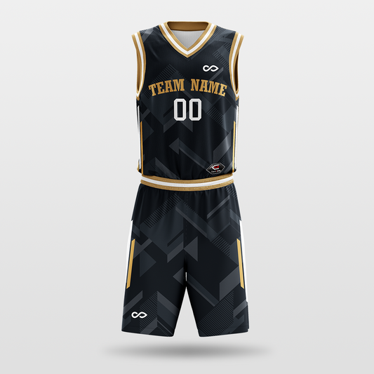 Shadow- sublimated basketball jersey set BK043