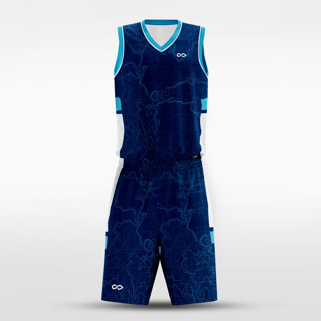 sublimated basketball jersey set 14830