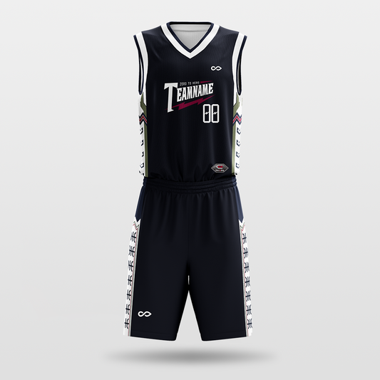 Dark Night- sublimated basketball jersey set BK026