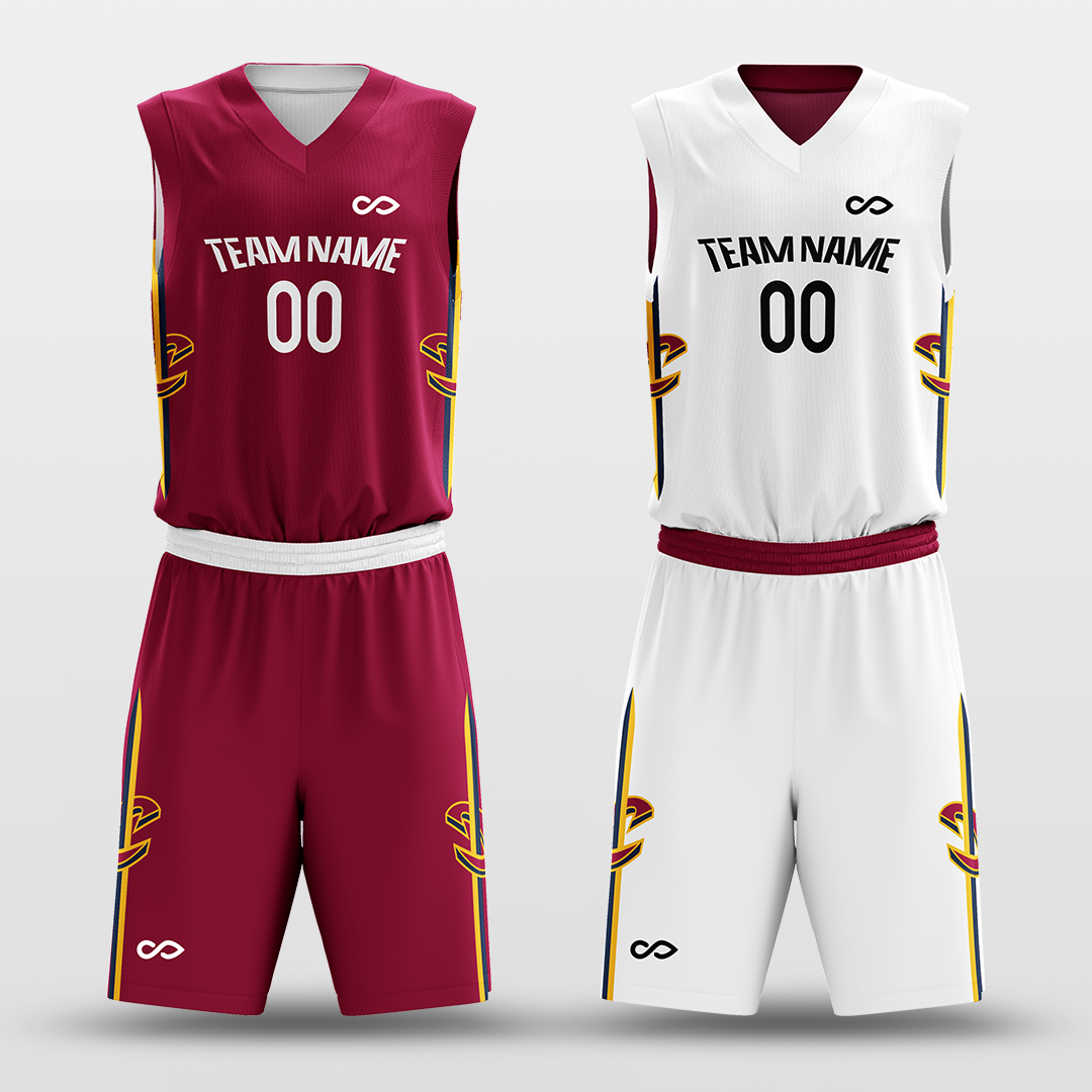 Classic55 - Customized Reversible Sublimated Basketball Set BK201