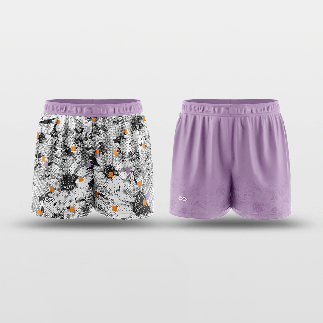 Pixel Flower - Customized Reversible Training Shorts NBK070